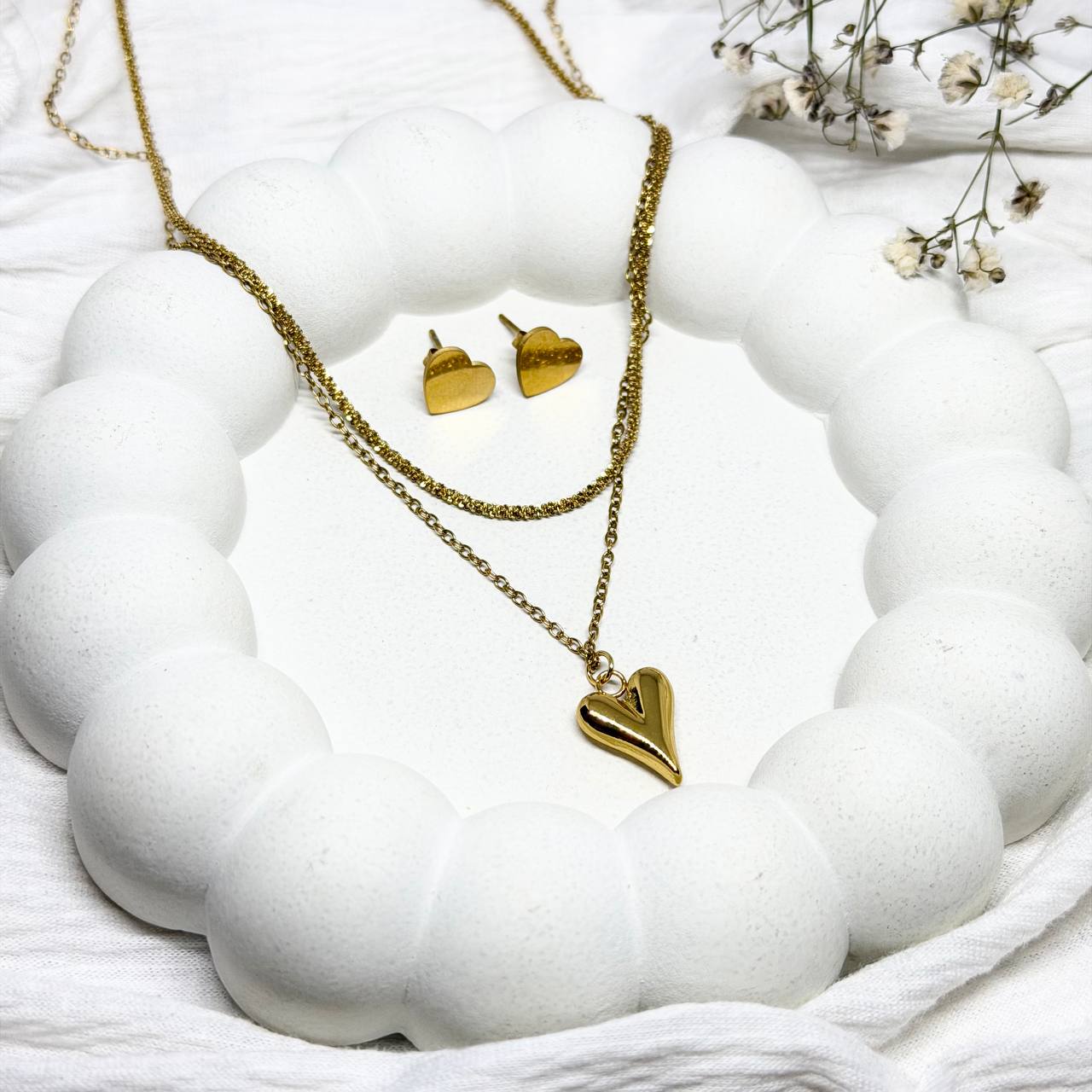 The Eternal Heart Gold-Plated Set