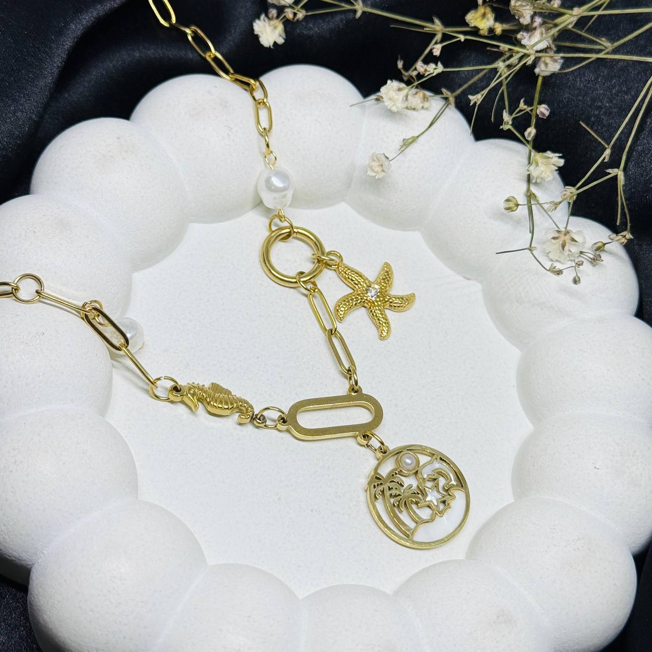 Oceanic Treasure Charm Necklace