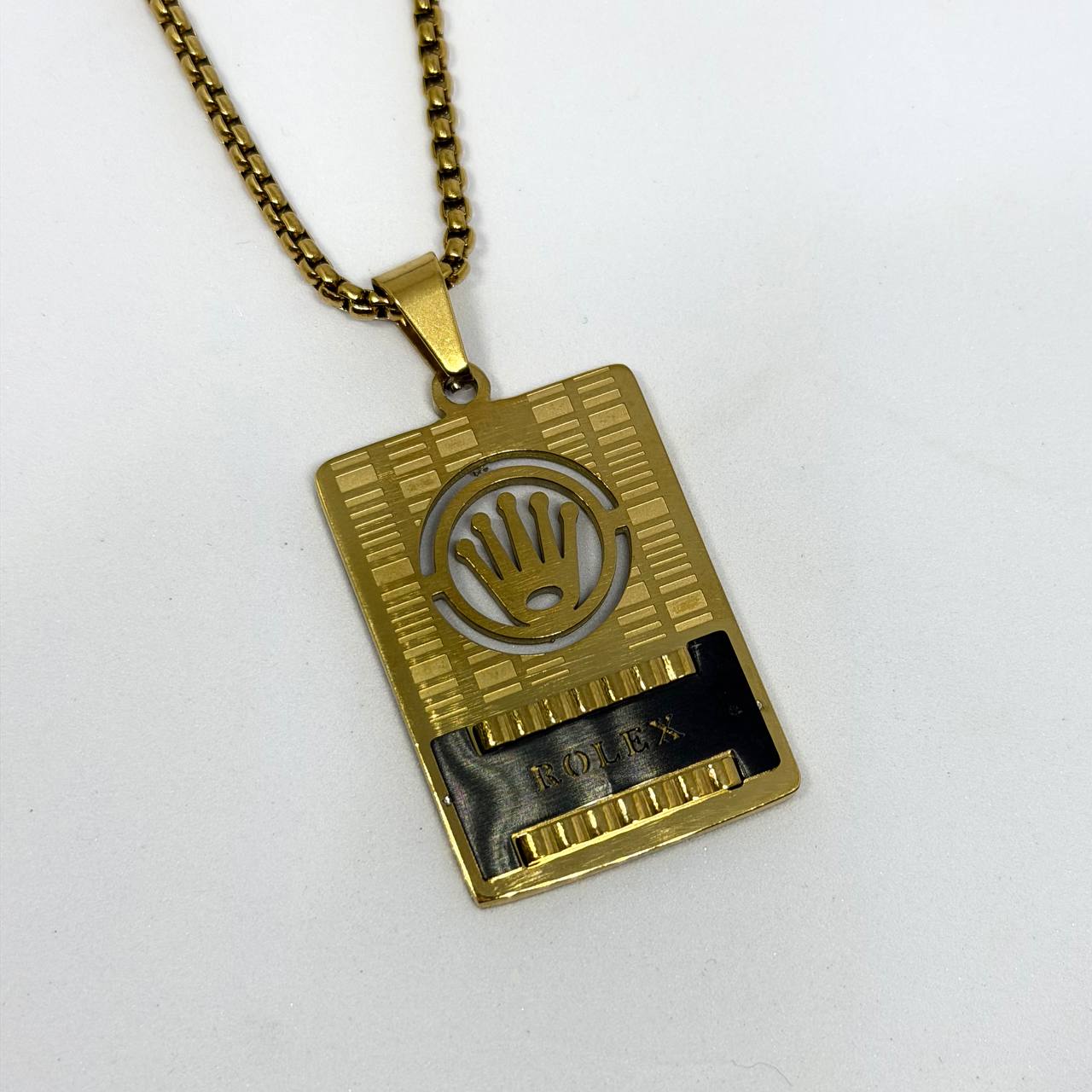 Rolex Crown Matrix Pendant Chain
