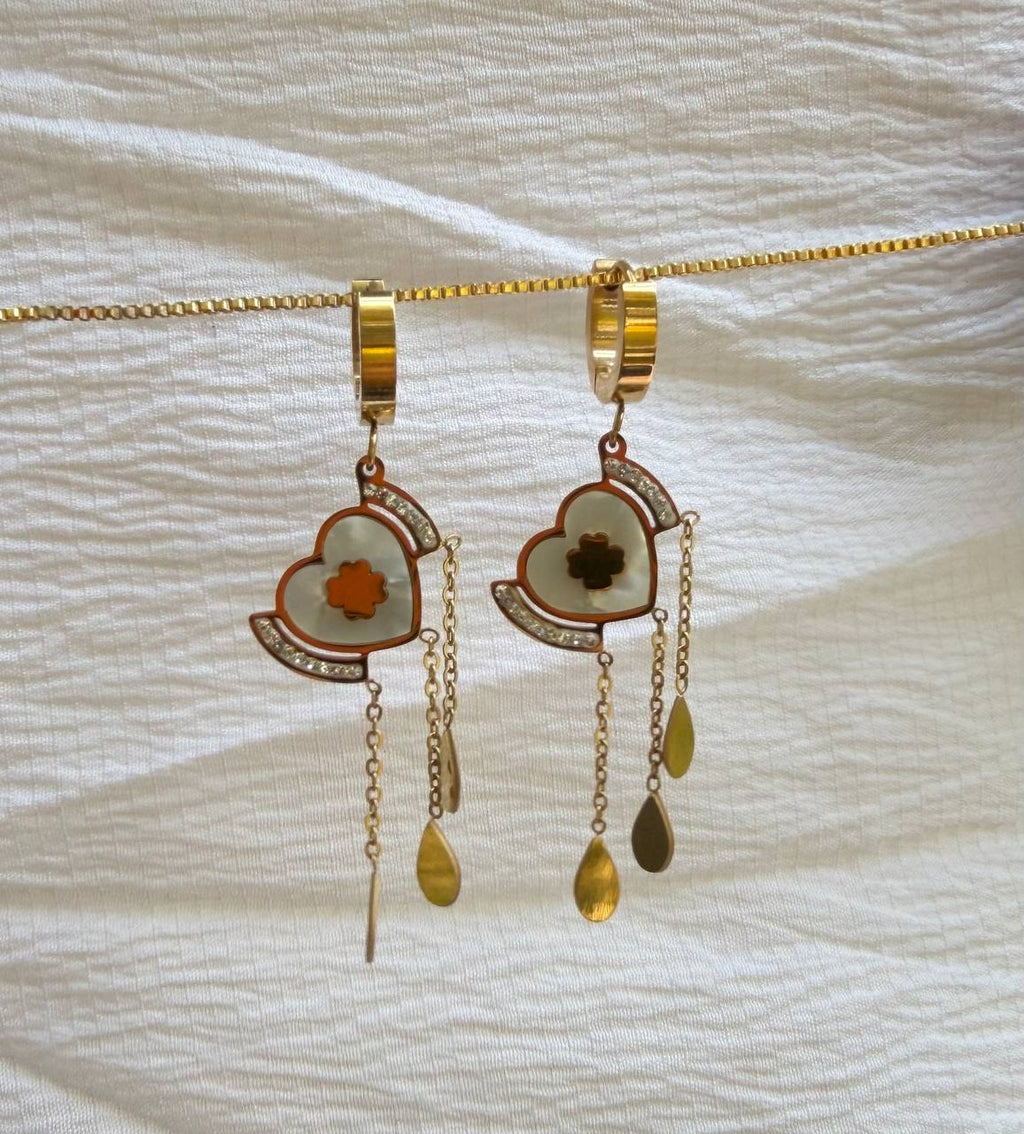Lucky Clover & Heart MOP Drops
