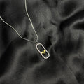 Crystal Lock Heart Pendant Necklace