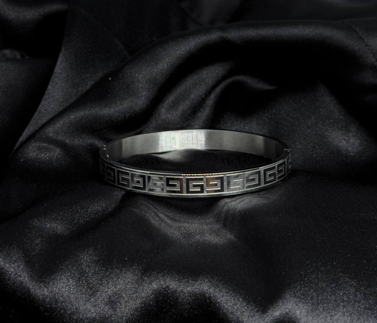 Versace Meander Steel Bracelet