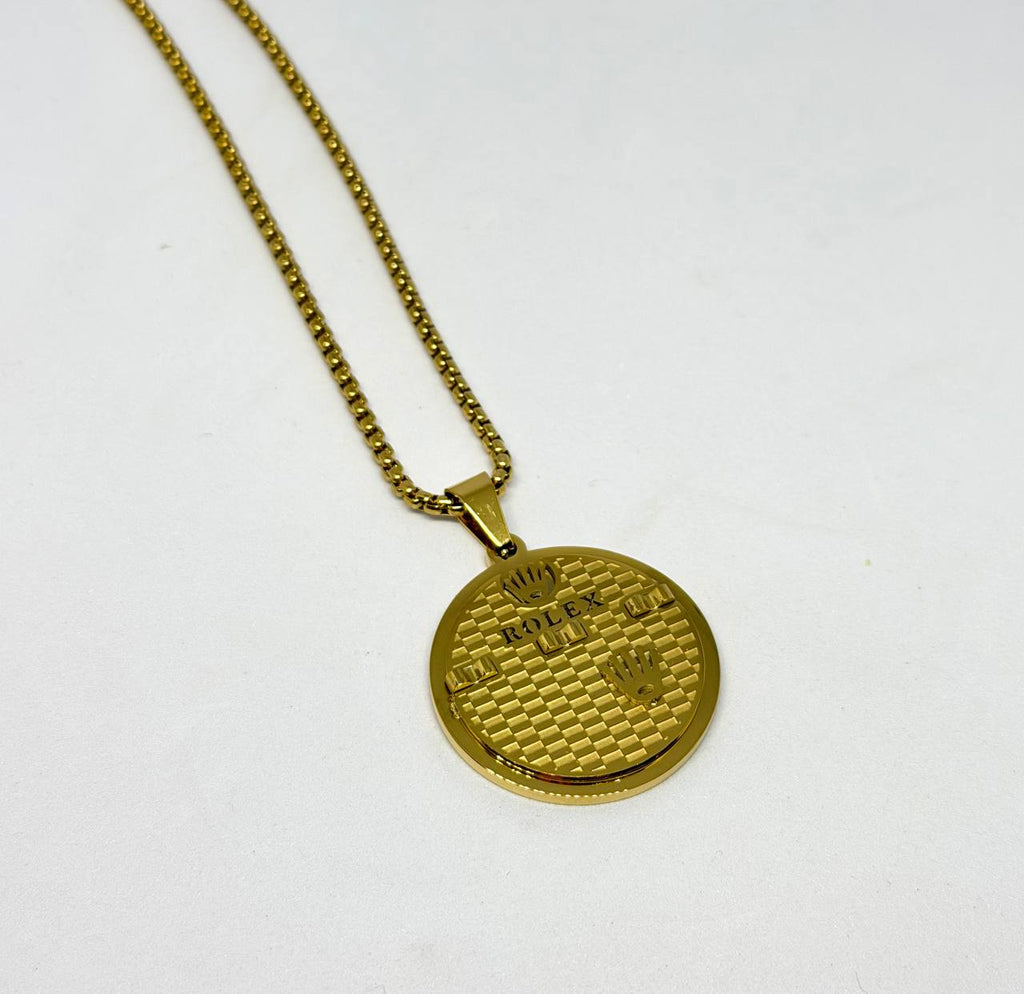 Rolex Crown Coin Medallion Chain