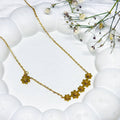 Floral Grace Cluster Necklace