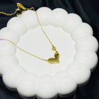 Golden V Chevron Pendant Necklace