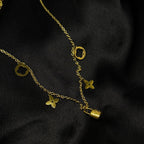 Charm Lock Clover Necklace