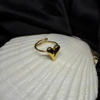 Open Heart Contour Ring