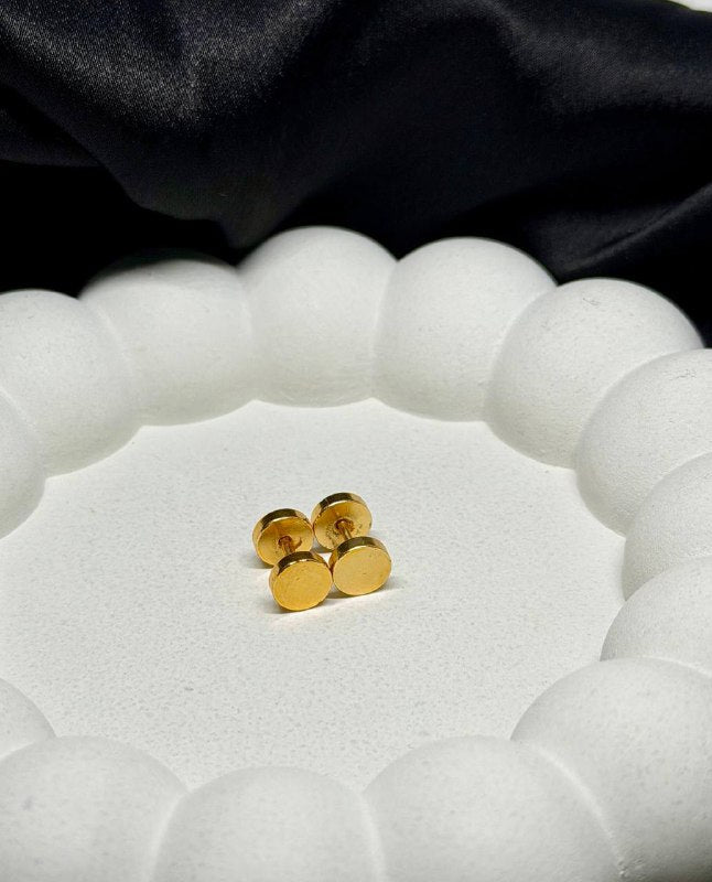 Classic Gold Disc Studs