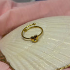 Petite Golden Heart Ring