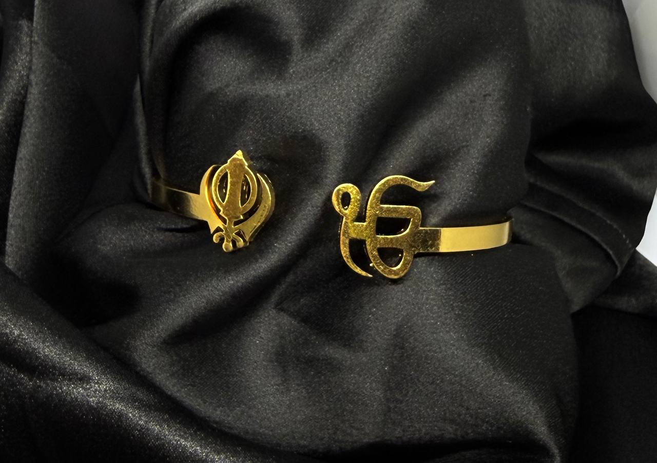 Khanda & Ik Onkar Dual Faith Kada