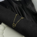 Golden Clover Grace Necklace
