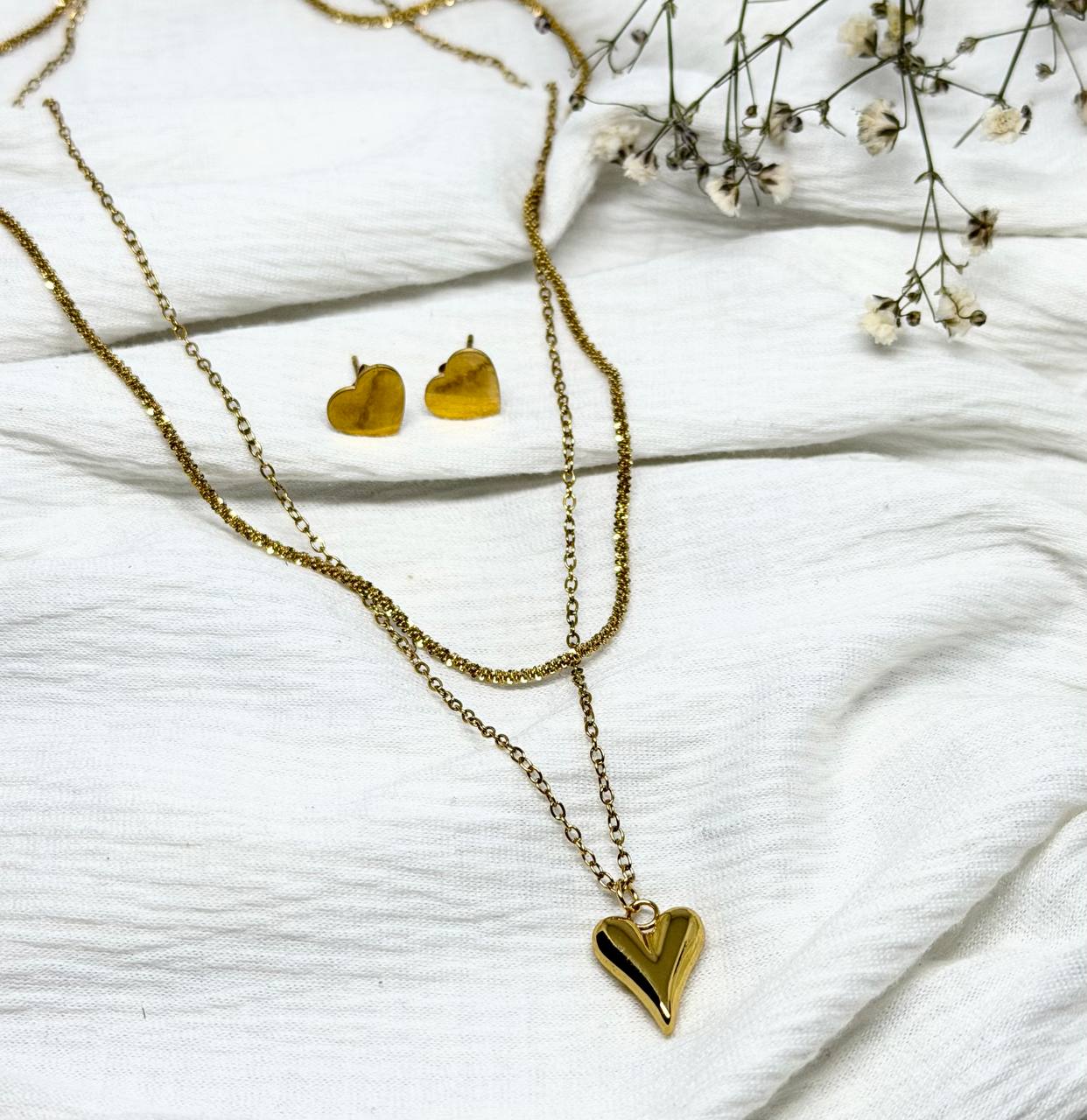 The Eternal Heart Gold-Plated Set