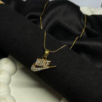 Nike Crystal Swoosh Signature Pendant Necklace