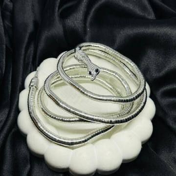 Silver Serpent Bendable Statement Necklace