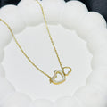 Twin Heart Harmony Necklace