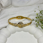 Interlock Emblem Gold Bracelet