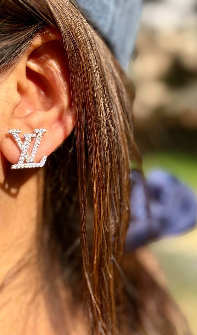 LV Silver Studs