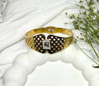 Lattice Heart Crystal Bracelet