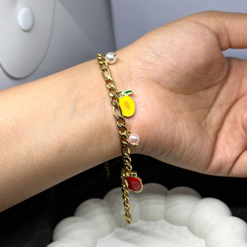 The Golden Orchard Charm Bracelet