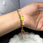 The Golden Orchard Charm Bracelet