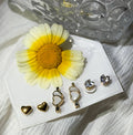 Heart & Arrow Crystal Drop Set