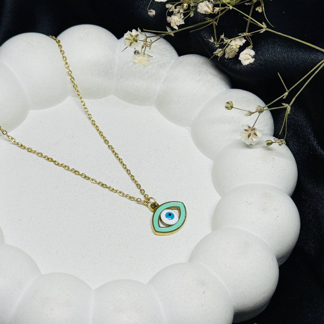Turquoise Evil Eye Protection Necklace