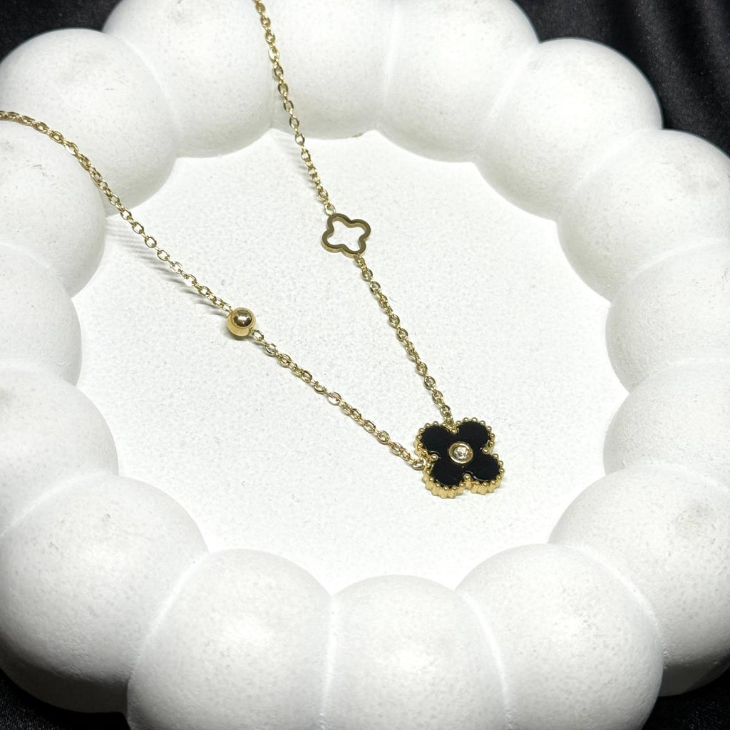 Golden Clover Grace Necklace