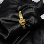 Khanda Emblem Medallion Bangle