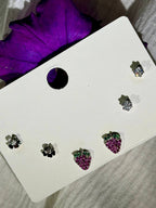 Strawberry & Floral Petite Studs