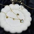 Evil Eye Multi-Charm Chain Necklace