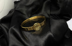 Khanda Emblem Medallion Bangle
