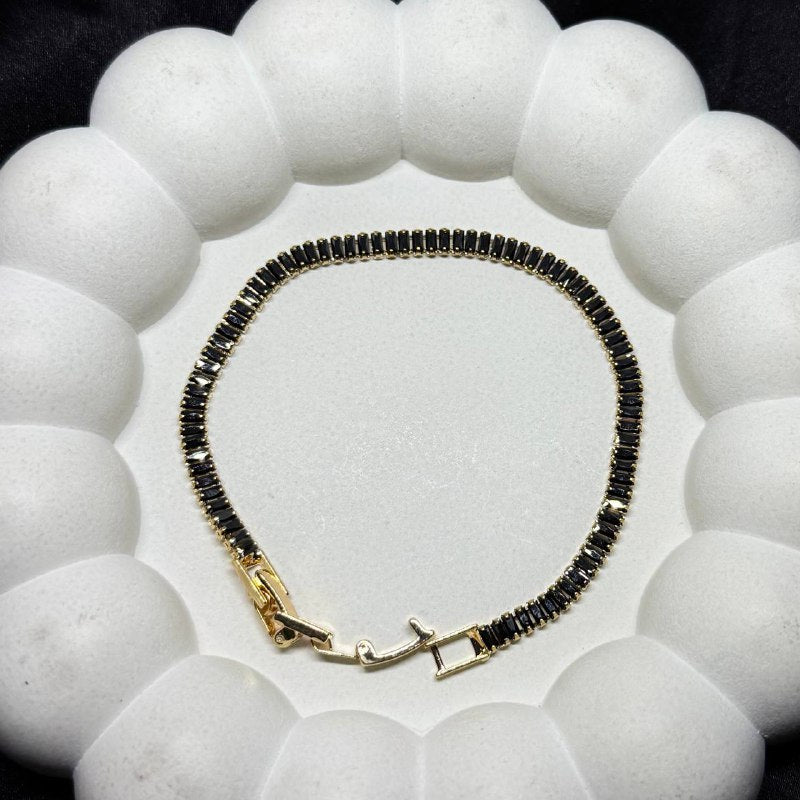 The Noir Edge Tennis Bracelet