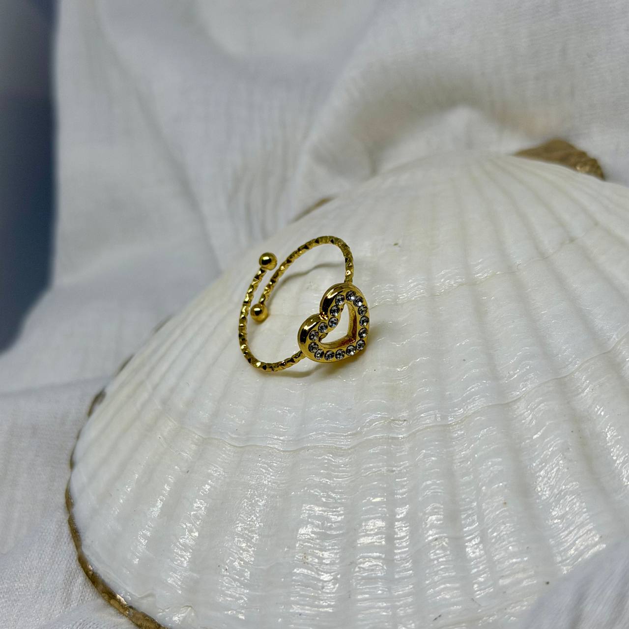 Crystal Heart Ring