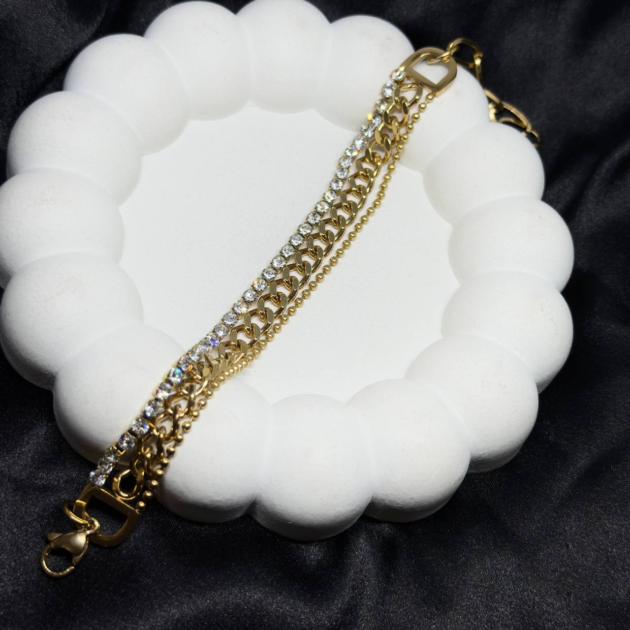 The Golden Cascade Luxe Bracelet