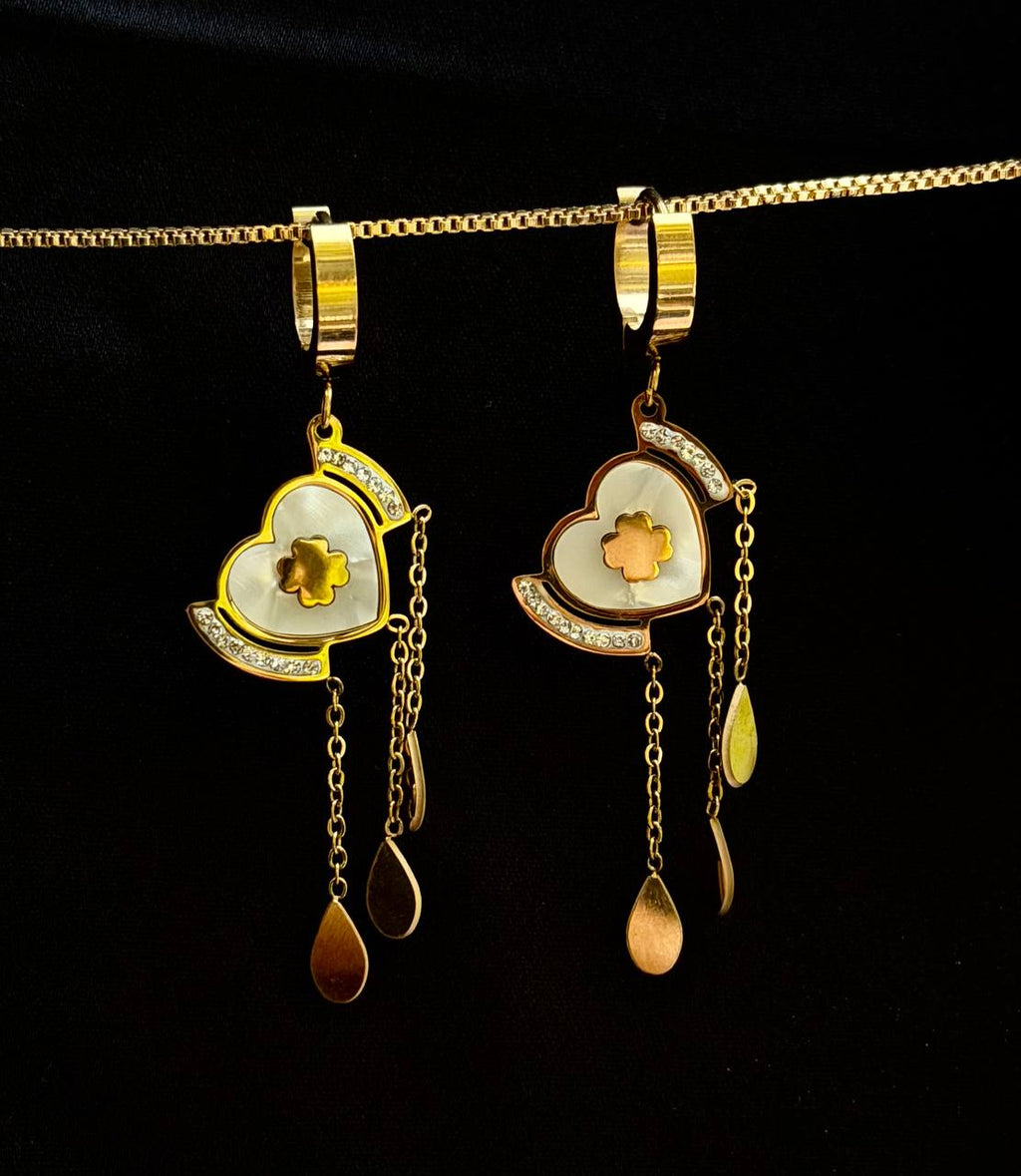 Lucky Clover & Heart MOP Drops