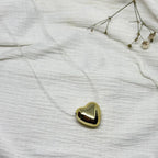 Golden Heart Minimal Pendant Necklace