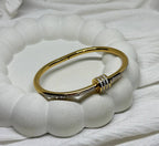 Crystal Orbit Gold Bracelet
