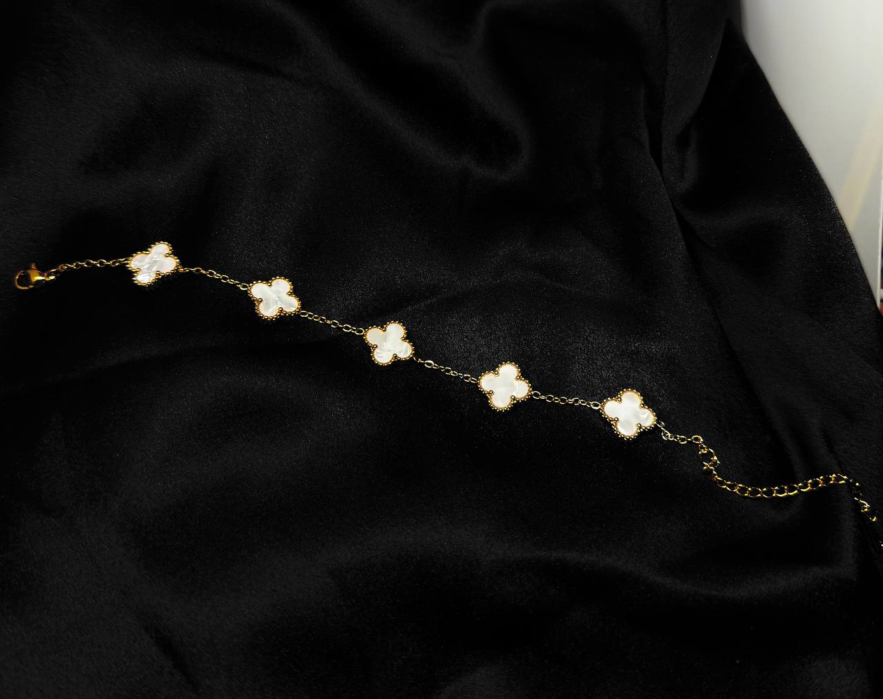 The Imperial Monogram Blanc Bracelet (one side black and one side white)