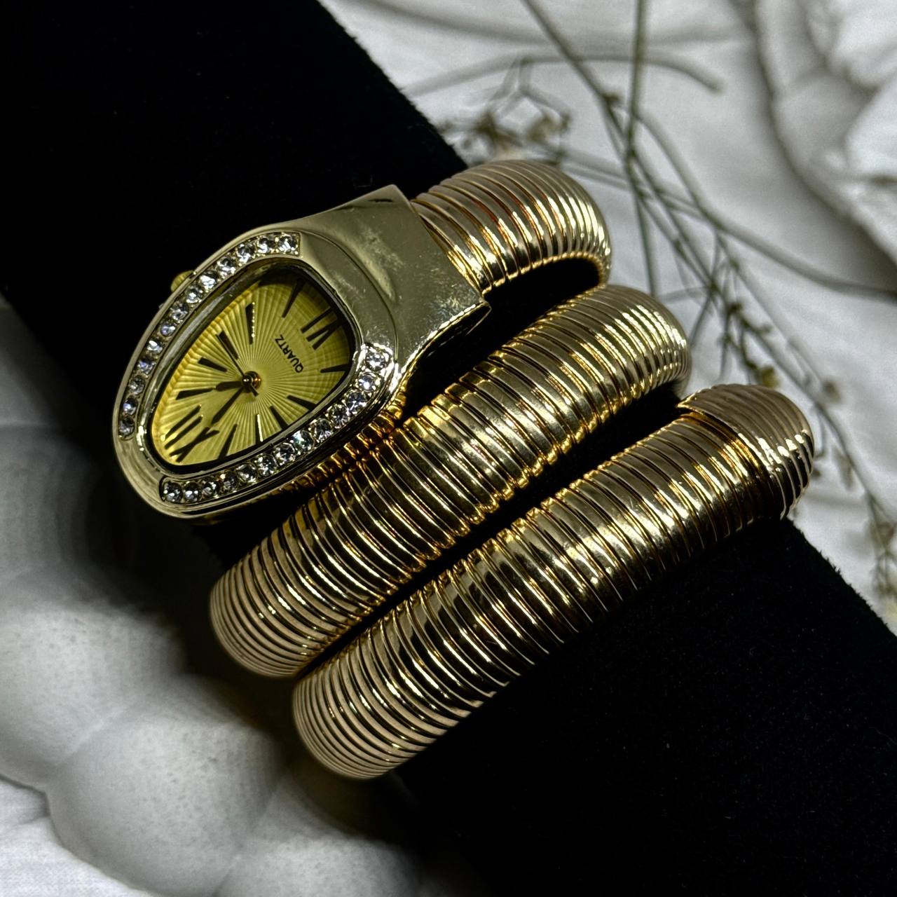 Imperial Gold Coil Bracelet Watch