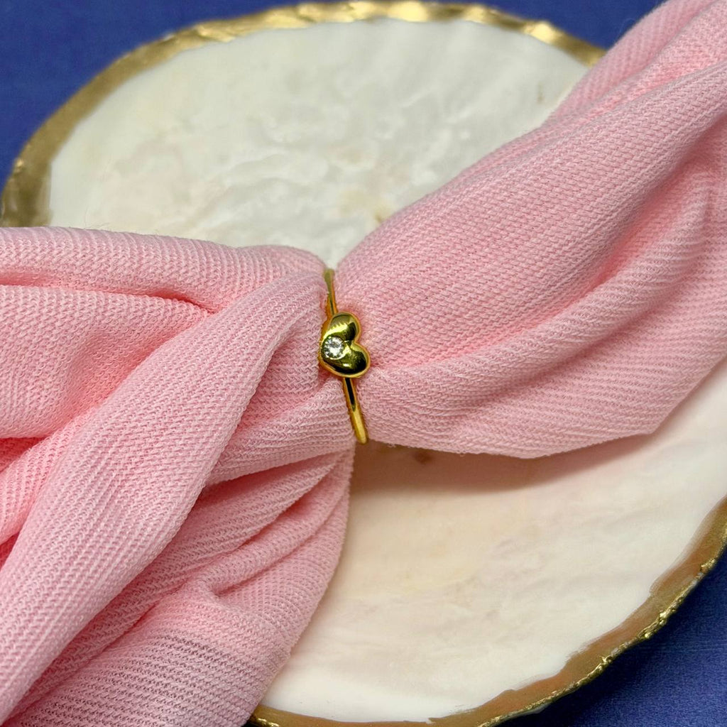 Petite Golden Heart Ring
