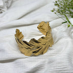 Golden Feather Crest Bracelet