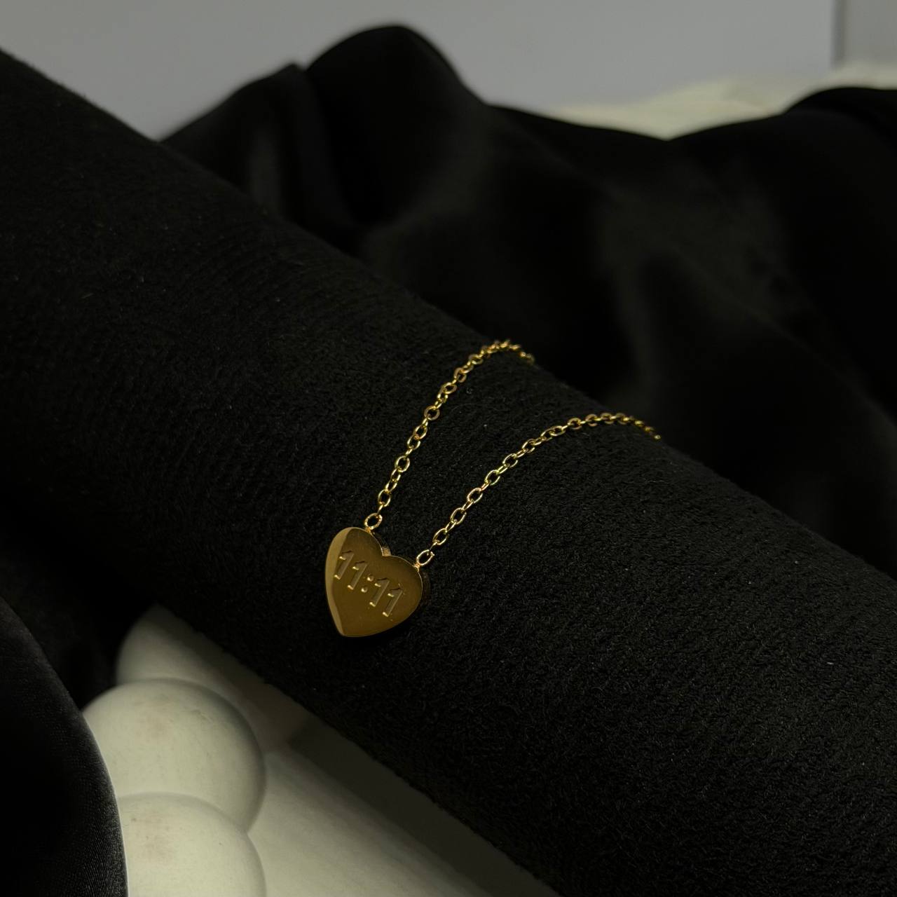 “11:11” Wish Heart Pendant Necklace