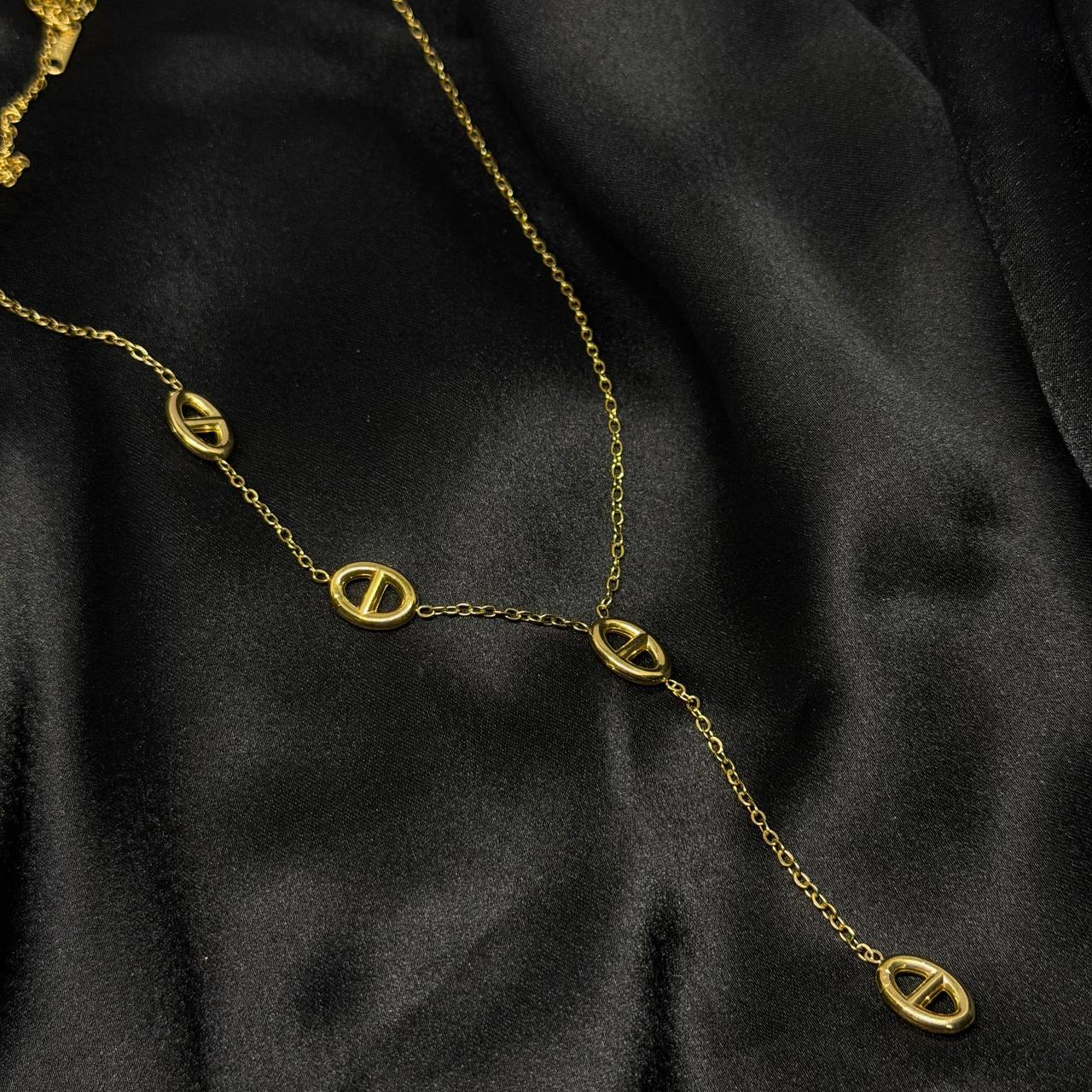 Signature Link Emblem Necklace