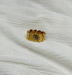 Golden Fern Wrap Ring