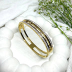 Twin Row Crystal Elegance Bracelet