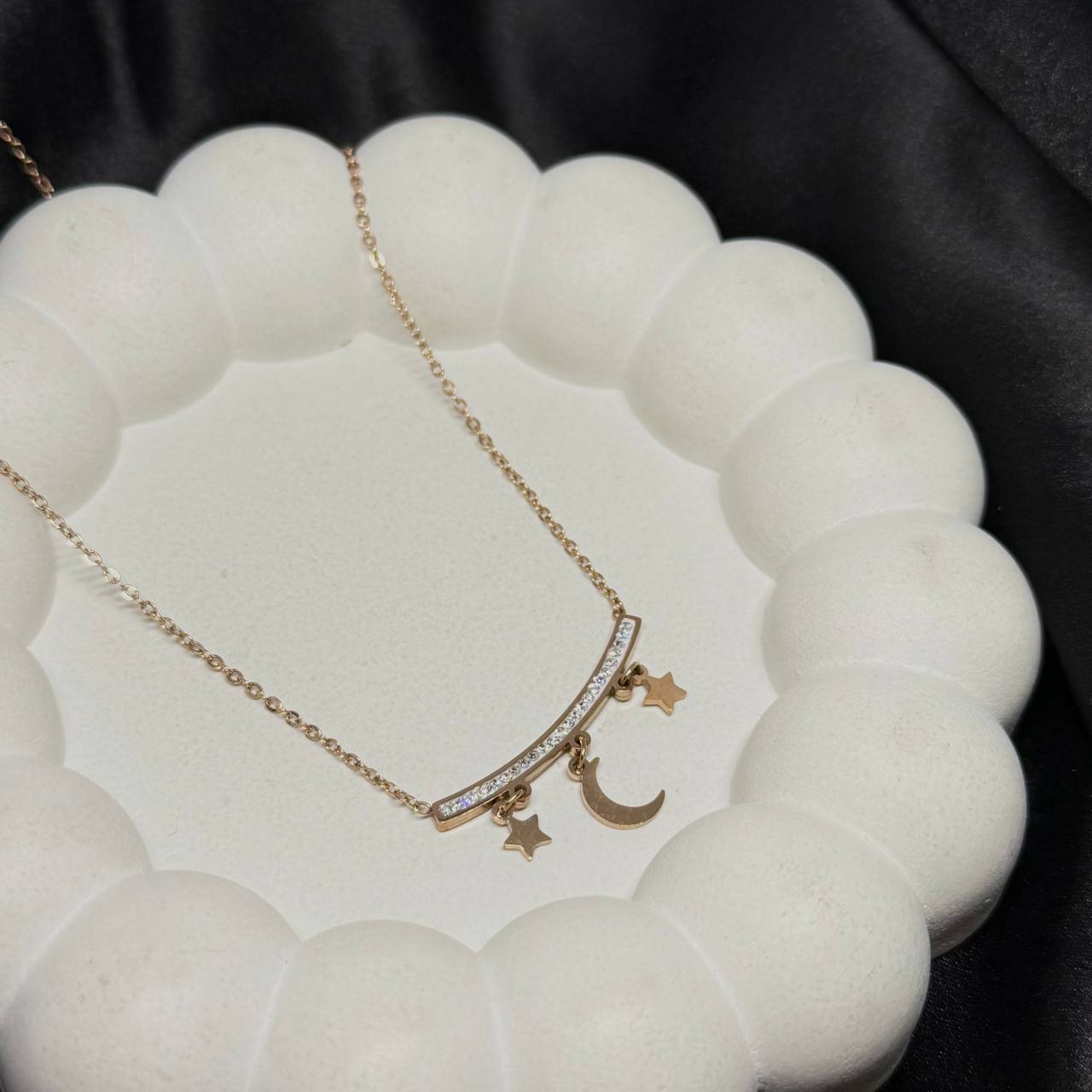 Celestial Charm Bar Necklace