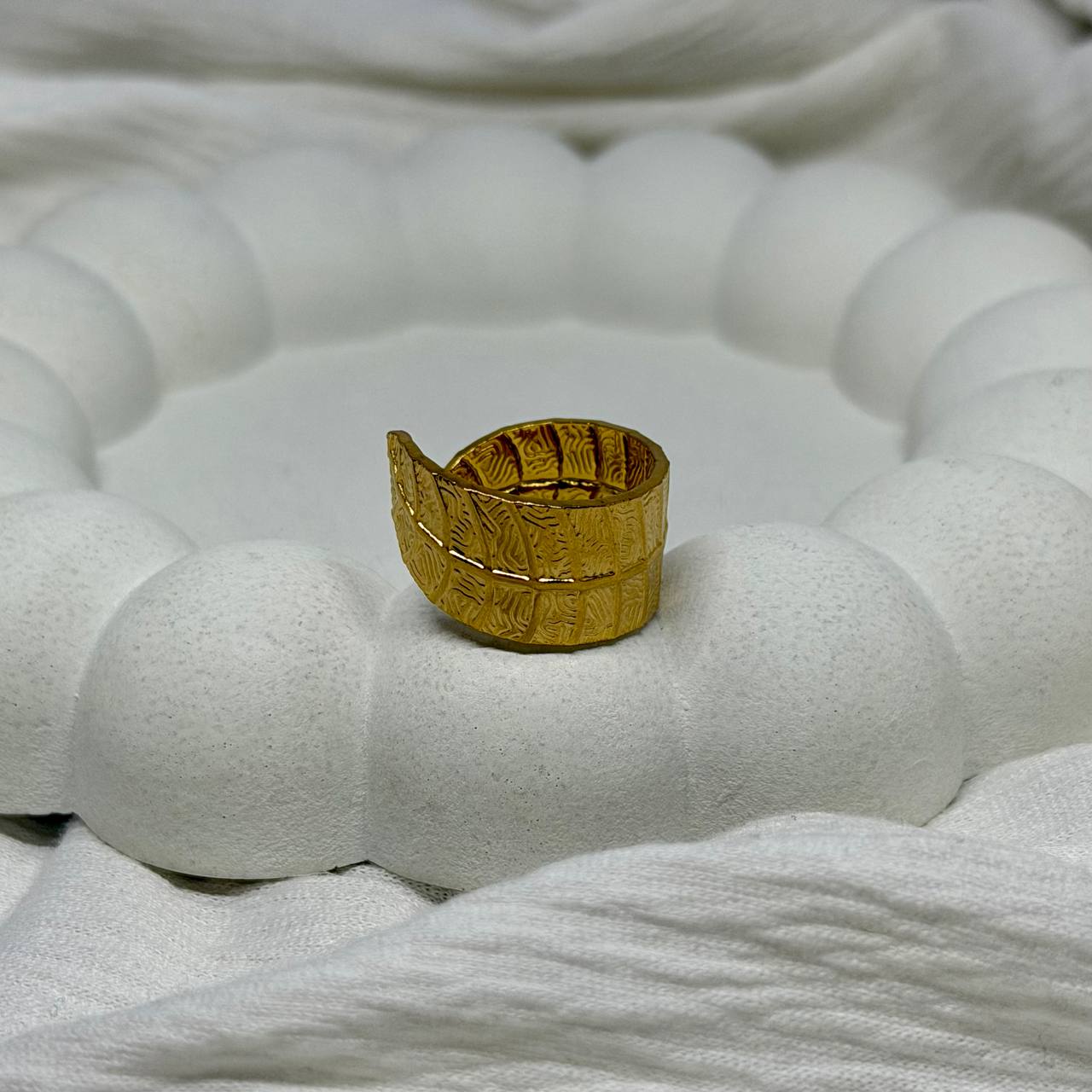 golden laurel wrap ring for women