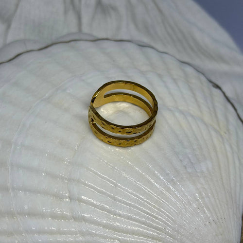 gold rings for girls band style