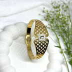 Lattice Heart Crystal Bracelet