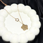 Honeycomb Bloom Charm Necklace
